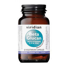 Beta glukan z vitaminoma C, D in cinkom 30 kapsul, Viridian