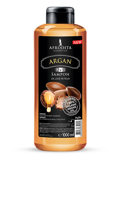 Šampon za lase in telo Argan 1000 ml, Afrodita