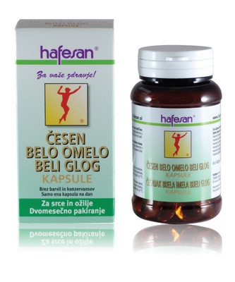 Hafesan česen, bela omela in beli glog , 60 kps
