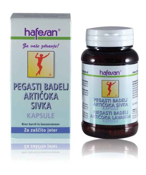 Picture of Hafesan pegasti badelj, artičoka in sivka 60 kps.