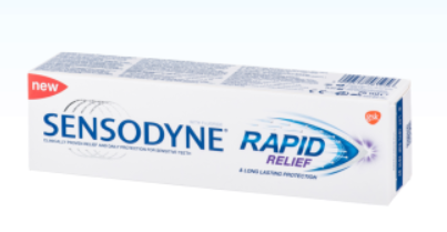 Zobna pasta rapid relief 75 ml, Sensodyne
