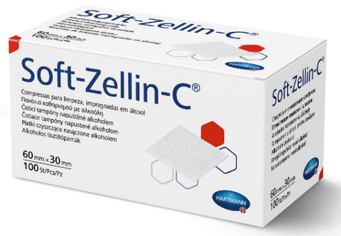 Soft-Zellin-C Alkoholne krpice 100 kos