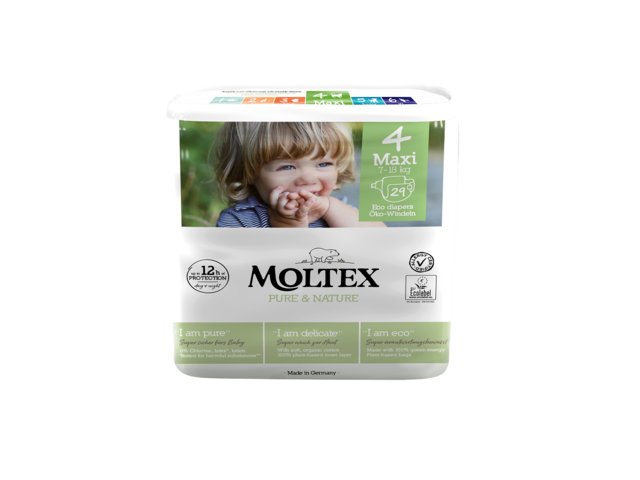 Picture of Moltex Pure & Nature maxi otroške plenice 7-14 kg, 29 kos