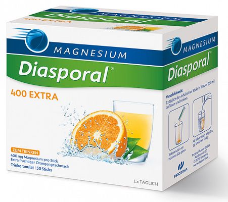 Picture of Magnesium  Diasporal  400 extra 50 vrečk, pomaranča