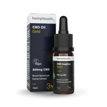 CBD kapljice Gold 300 mg CBD (3%) 10 ml, Hemptouch