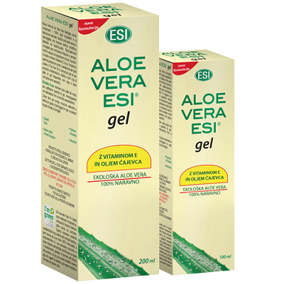 ALOE VERA gel s čajevcem in vitaminom E, 100 ml, ESI