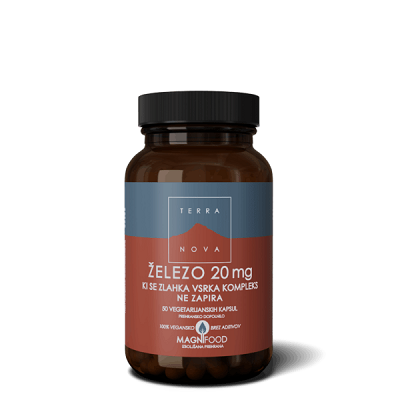 Železo kompleks 20mg 50 kap., Terranova