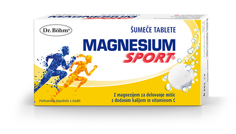 Dr. Bohm magnesium sport šumeče tablete, 40 šumečih tablet