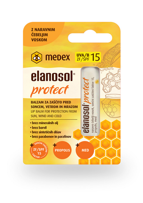 Medex Elanosol Protect, balzam za zaščito pred soncem, vetrom in mrazom, 5,1g