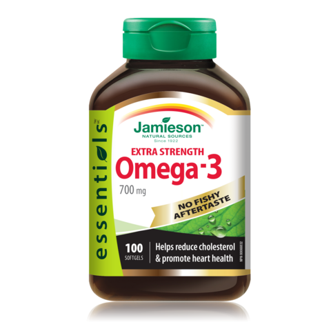 Jamieson Omega 3 Ekstra moč brez priokusa po ribah, kapsule
