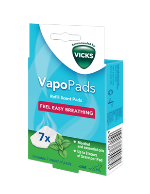 Vicks VapoPads odišavljene blazinice mentol 7 kos VH7V1