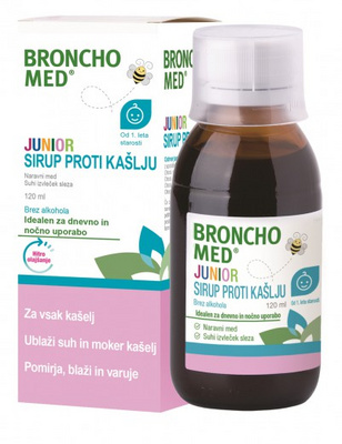 Sirup proti kašlju Junior 120 ml, Bronchomed 