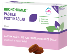 Pastile proti kašlju 20 pastil, Bronchomed 