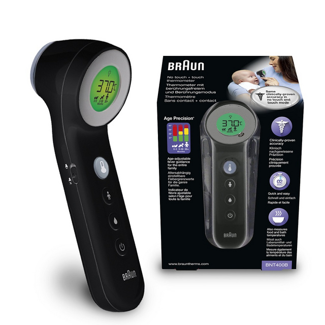 Picture of Čelni termometer črn BNT400, Braun