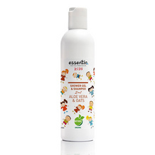 Gel za prhanje in  šampon kids Aloe vera & Oves 250 ml, Essentiq