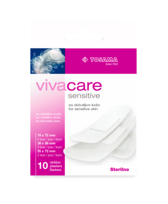 Vivacare Sensitive obliži, steril a10