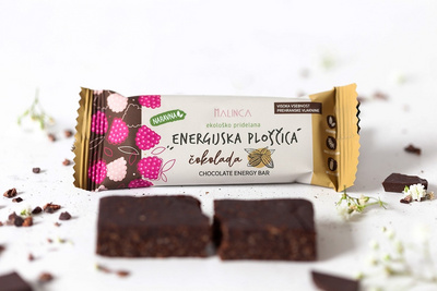 Energijska ploščica čokolada iz ekološke pridelave 40 g, Malinca