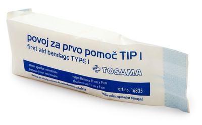 Povoj za prvo pomoč tip I, 1 kos
