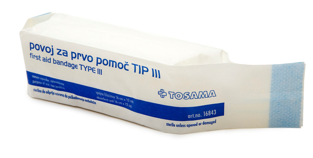Picture of Povoj za prvo pomoč tip III, 1 kos