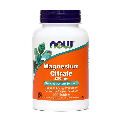 Picture of Magnezijev citrat 200 mg 100 tablet, NOW