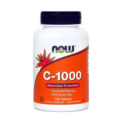 Vitamin C 1000 mg, 100 tablet, NOW