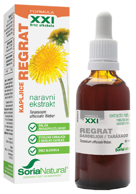 Regrat brezalkoholne kapljice XXI 50 ml, Soria