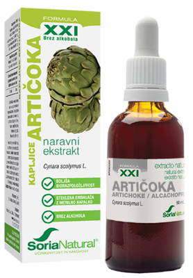 Artičoka ekstrat kapljice XXI 50 ml, Soria Natural