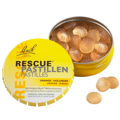 Bach rescue pastile 50 g (pomaranča-bezeg)