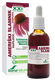 Picture of Ameriški slamnik kompleks XXI brezalkoholne kapljice 50 ml, Soria