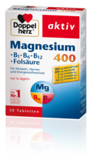 Doppelherz aktiv Magnezij 400 +B1+B6+B12+folna kislina, 30 tablet