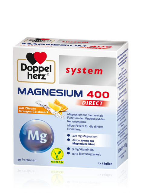 Picture of Doppelherz system Magnezij 400 direkt, 30 vrečk