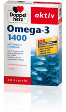 Doppelherz aktiv, Omega-3 1400 mg, 30 kapsul
