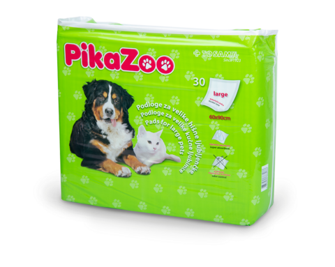 PikaZoo podloge za velike hišne ljubljenčke - velikost L, 60 X 90 cm, 30 kosov