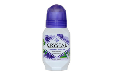 Deodorant rollon sivka in beli čaj 66 ml, Crystal