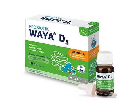 WAYA Biotic D3 kapljice za novorojenčke, dojenčke in otroke, 10 ml