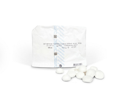 Set netkani tampon št.2, 25 kos, steril  (8 x 25 kos), 1 set