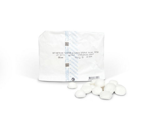 Set netkani tampon št.2, 25 kos, steril  (8 x 25 kos), 1 set